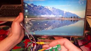 Скалер  MT561-MD v2.1(lcd driver board)подключаем  матрицу от ноутбука к пк