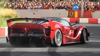 Ferrari FXX K EVO screaming on the streets of Milan during the 2018 F1 Live Festival!