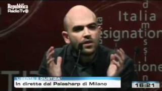 Libertà e Giustizia-Berlusconi dimettiti- intervento di  Roberto Saviano 05:feb:2011.