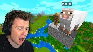 My Friend *HID* My Pet Sheep HERE In Minecraft!