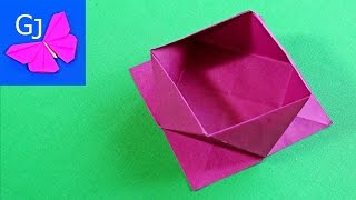 Простая Оригами Коробочка из бумаги своими руками