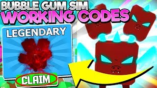 EVERY NEW *WORKING* CODE in BUBBLE GUM SIMULATOR! (Roblox)