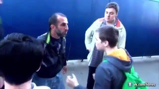драка быдло жесткач вступился за слабых ребят / Драка дагестан