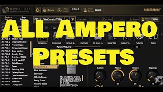 Hotone Ampero ALL PRESETS!!!