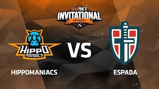 Hippomaniacs против Espada, Третья карта, Группа B, GG.Bet Dota 2 Invitational