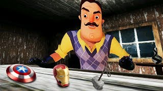 Funny moments in Hello Neighbor The Horror Game || Experiments with Neighbor Episode 01