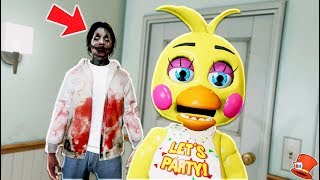 JEFF THE KILLER IS IN MY HOUSE! (GTA 5 Mods FNAF RedHatter)
