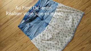 DIY Tutoriel de couture - Jupe en jeans