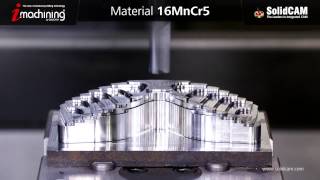 CAD CAM Software - 3D Ski Goggles Mold - SolidCAM iMachining