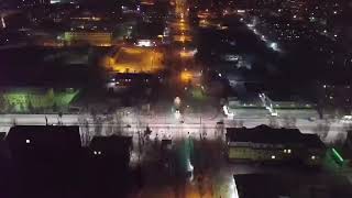Вихоревка. Полет вдоль улицы Ленина. 2020г.
