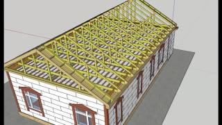 ✔ 3-D проект дома в Sketchup.Сам Себе Дом 4 [Построить дом своими руками]