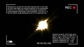 Betelgeuse live observation - speculations of Super Nova.