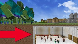НУБ И ПРО VS НАПАДЕНИЯ ЗОМБИ МУТАНТОВ НА ДЕРЕВНЮ ЖИТЕЛЕЙ !ЗАЩИТА MINECRAFT! БУНКЕР