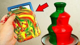 Шоколадный фонтан с краской! Что-то пошло не так!  Alex Boyko