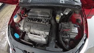 Снятие и смазка свистящего стартера Skoda Fabia