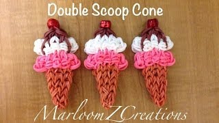 Rainbow Loom Ice Cream Cone - Nederlands IJsje met bolletje