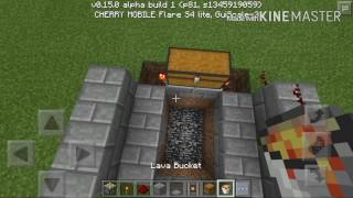 Minecraft pe 0.15.0-how to make a lava trap chest