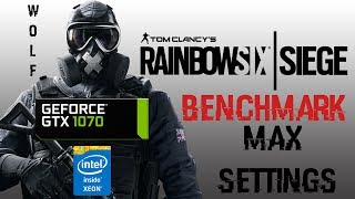 TC Rainbow Six Siege|Benchmark|MAX SETTINGS|XEON x5650 OC4GHz,GTX 1070,12GB RAM