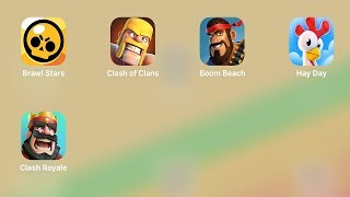 Бровл Старс,Клеш Рояль,Brawl Stars, Clash of Clans, Boom Beach, Hay Day, Clash Royale
