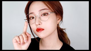 (SUB) 이미지 변신! 이목구비 존재감 뿜뿜하는 세련미 메이크업 | 안경메이크업 | 화려한 연말룩~?