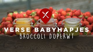 Zelf babyhapjes maken: broccoli & doperwt