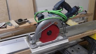 How to make Aluminum Guide Rail for your Circular Saw. Направляющая шина.