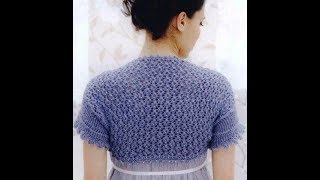 На скорою руку Болеро спицами Как я его вязала