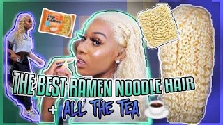 SO I TRIED THE BEST  RAMEN NOODLE HAIR?!???....ft. ALI PEARL HAIR