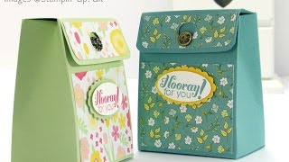 Pinch Close Flat Topped Box Tutorial