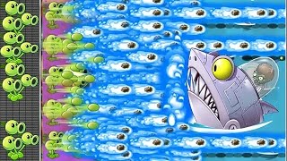 Plants vs Zombies 2 MOD: Threepeater Pvz2 Vs All Freakin' Zomboss: Gameplay 2017