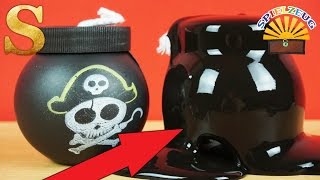 EKLIG NASSER PIRATEN SCHLEIM - Granaten Schwarz Glänzend Slime Glibber Glibbi deutsch auspacken