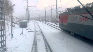 Гонки на ВЛ85 в перевал