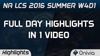 NA LCS Full W4D1 Highlights CLG vs IMT TL vs APX Summer 2016