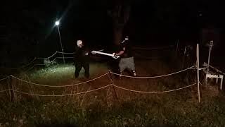 9-21-18 Amanda and Jim - Off hand fighting.