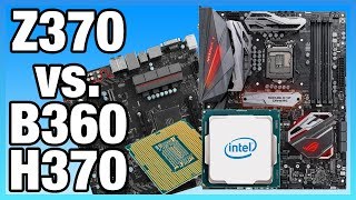 Intel Z370 vs. B360 Differences on i5-8400 & 8700K | Benchmark