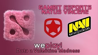 Gambit vs NaVi | Losers' Finals - WePlay! Valentine Madness