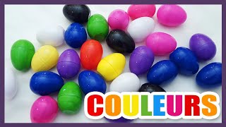 Compétition des couleurs - Oeufs surprises pour apprendre les couleurs - Titounis