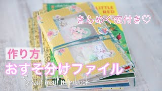 【作り方】きらめく窓付き?シェイカーおすそ分けファイル｜Snail Mail Mini Album Tutorial