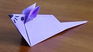 Как сделать мышку из бумаги. Оригами мышь. Origami mouse