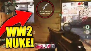 V2 ROCKET GAMEPLAY WORLD WAR 2! NUKE IN COD WW2 HIDDEN KILLSTREAK HOW TO UNLOCK V2 ROCKET IN WW2!