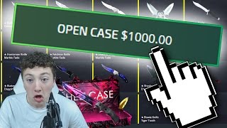 Opening 5 SPECTRUM KNIVES for $1000, in 1 Click! Gambling on Hellcase