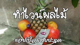ทำไวน์ ผลไม้รวม แบบบ้านๆ part1 ขั้นตอนทำไวน์