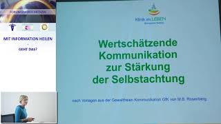 Vortrags-Ausschnitt | Kommunikation | Wertschätzende Kommunikation | Antje Gäbelein-Reuter