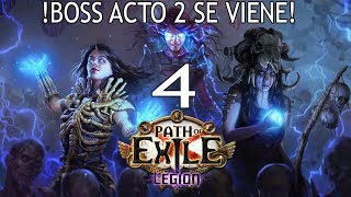 PATH OF EXILE EN ESPAÑOL | LEGION HARDCORE | Me preparo una build y voy a por el BOSS de Acto 2!