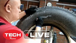 Часть 1. Ремонтируем БОКОВОЙ порез грузовой шины MICHELIN, используя кевларовый пластырь ТЕСН