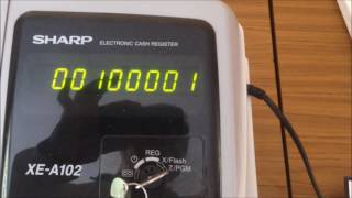 Sharp XE-A102 Cash Register: How to set the printer into the receipt mode?