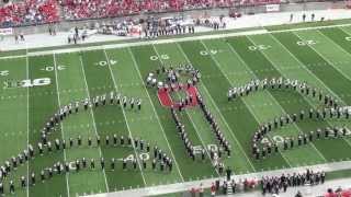 Ohio State Marching Band "Disney Tribute" Halftime vs Buffalo: Aug. 31, 2013