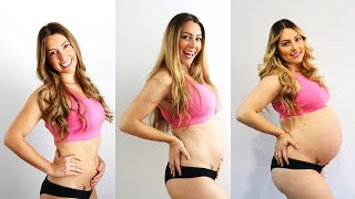 Pregnancy Transformation | My Growing Belly through 40+ Weeks