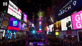 New York rings in 2018 with kisses, confetti