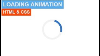 How to easily design loading animation using HTML & CSS